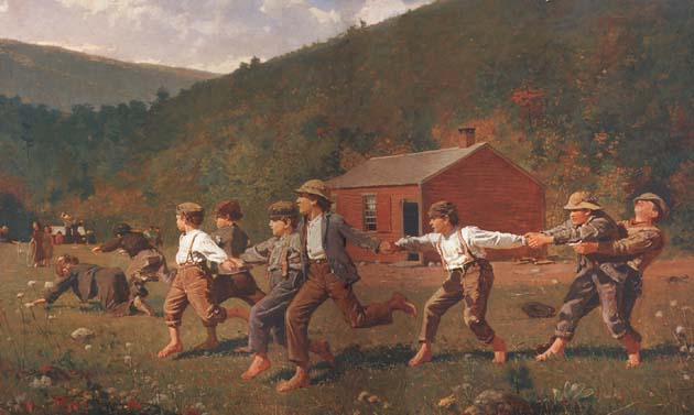 Winslow Homer Snap the Whip (mk44)